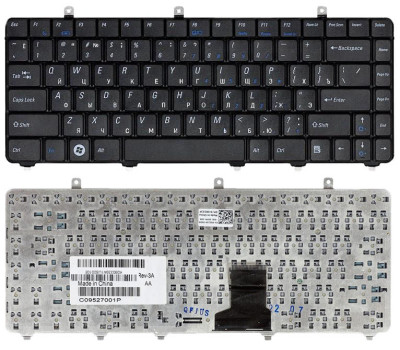 Клавіатура для ноутбука Dell Vostro (1220) Black, RU Клавіатура для ноутбука Dell Vostro (1220) Black, RU