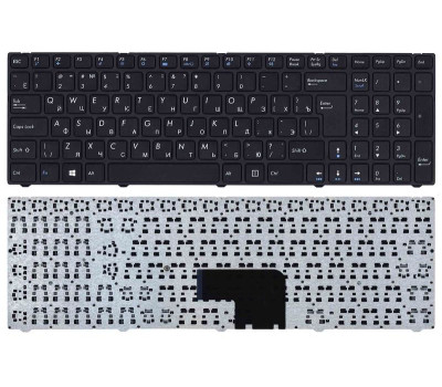 Клавіатура для ноутбука DNS (Pegatron C15, C17) Black (With Frame) RU Клавіатура для ноутбука DNS (Pegatron C15, C17) Black (With Frame) RU
