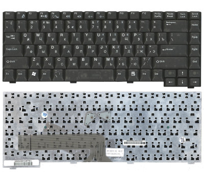 Клавіатура для ноутбука Fujitsu Amilo M1437, M1439, D7850 Black, RU Клавіатура для ноутбука Fujitsu Amilo M1437, M1439, D7850 Black, RU