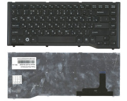 Клавіатура для ноутбука Fujitsu LifeBook (LH532, LH522) Black, (Black Frame) RU