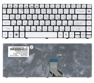 Клавіатура для ноутбука Gateway (ID49) Silver, RU Клавіатура для ноутбука Gateway (ID49) Silver, RU