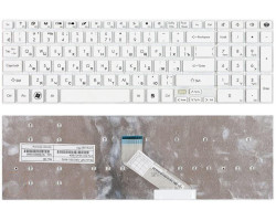Клавіатура для ноутбука Gateway NV55S, NV57H, NV75S, NV77H White, (No Frame), RU