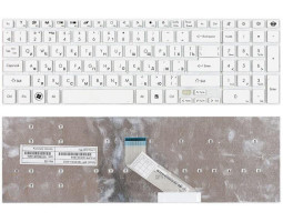 Клавіатура для ноутбука Gateway NV55S, NV57H, NV75S, NV77H White, (No Frame), RU