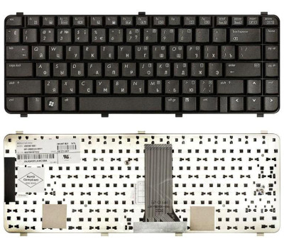 Клавіатура для ноутбука HP Compaq 6530S, 6730S, 6735S Black, RU