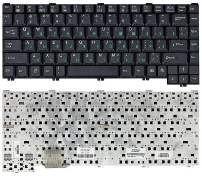Клавіатура для ноутбука HP Compaq Presario (1200) Black, RU