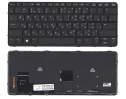 Клавіатура для ноутбука HP EliteBook 820 G1 з підсвічуванням (Light), з вказівником (Point Stick) Bl