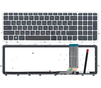 Клавіатура для ноутбука HP Envy (15-j000, Envy 15T-J, Envy 15Z-J, Envy 17-J, Envy 17T-J) з підсвічув