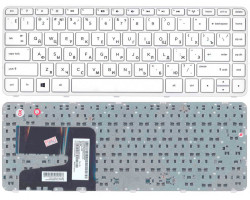 Клавіатура для ноутбука HP Pavilion (14-e) White, (White Frame), RU
