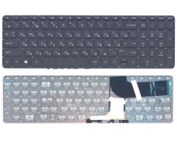Клавіатура для ноутбука HP Pavilion (15-P), Black, (No Frame), RU