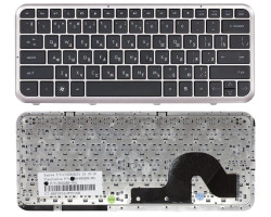 Клавіатура для ноутбука HP Pavilion (DM3-1000) Black, (Silver Frame) RU