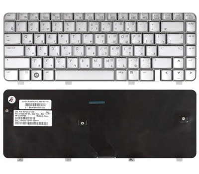Клавіатура для ноутбука HP Pavilion (DV4-1000) Silver, RU Клавіатура для ноутбука HP Pavilion (DV4-1000) Silver, RU