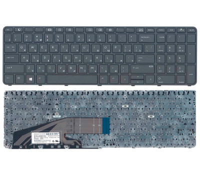 Клавіатура для ноутбука HP ProBook (450 G3) Black, (Black Frame), RU Клавіатура для ноутбука HP ProBook (450 G3) Black, (Black Frame), RU