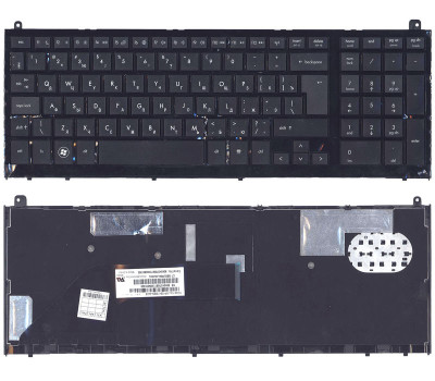 Клавіатура для ноутбука HP ProBook (4520S, 4525S) Black, (No Frame) RU (вертикальний ентер)