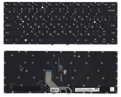 Клавіатура для ноутбука Lenovo (920-13IKB) Black з підсвічуванням (Light), (No Frame) RU