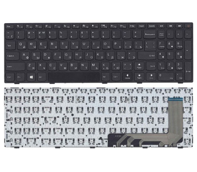 Клавіатура для ноутбука Lenovo IdeaPad (110-15ISK, 110-17ACL) Black (With Frame), RU Клавіатура для ноутбука Lenovo IdeaPad (110-15ISK, 110-17ACL) Black (With Frame), RU