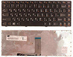 Клавіатура для ноутбука Lenovo IdeaPad (B470, V470) Black, (Black Frame), RU Клавіатура для ноутбука Lenovo IdeaPad (B470, V470) Black, (Black Frame), RU