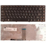 Клавіатура для ноутбука Lenovo IdeaPad (B470, V470) Black, (Black Frame), RU