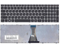 Клавіатура для ноутбука Lenovo IdeaPad (G50-70, G50-30), Black, (Gray Frame)
