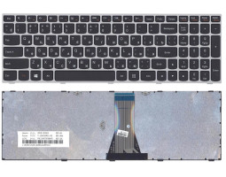Клавіатура для ноутбука Lenovo IdeaPad (G50-70, G50-30), Black, (Gray Frame)