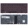 Клавіатура для ноутбука Lenovo IdeaPad (V380) Black, (Red Frame), RU