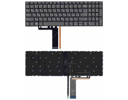 Клавіатура для ноутбука Lenovo IdeaPad 320-15ABR з підсвічуванням (Light), Black, (No Frame) UA