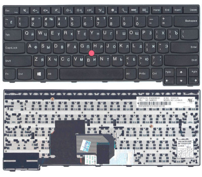 Клавіатура для ноутбука Lenovo ThinkPad (E450) із вказівником (Point Stick), Black, (Black Frame), R Клавіатура для ноутбука Lenovo ThinkPad (E450) із вказівником (Point Stick), Black, (Black Frame), R