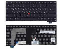 Клавіатура для ноутбука Lenovo Thinkpad (T460S, T470S) Black, (Black Frame), RU