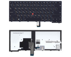 Клавіатура для ноутбука Lenovo ThinkPad Edge (T440, T440P, T440S), з вказівником (Point Stick) Black