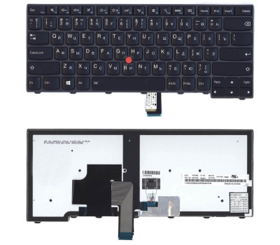 Клавіатура для ноутбука Lenovo ThinkPad Edge (T440, T440P, T440S), з вказівником (Point Stick) Black Клавіатура для ноутбука Lenovo ThinkPad Edge (T440, T440P, T440S), з вказівником (Point Stick) Black
