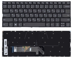 Клавіатура для ноутбука Lenovo Yoga (530-14IKB) Black з підсвічуванням (Light) (No Frame) RU