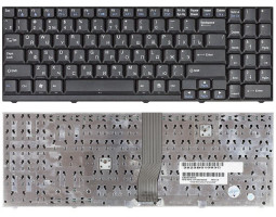 Клавіатура для ноутбука LG (LW60) Black, (Black Frame) RU