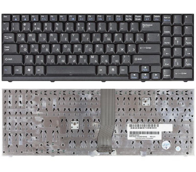 Клавіатура для ноутбука LG (LW60) Black, (Black Frame) RU