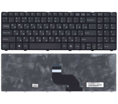 Клавіатура для ноутбука MSI (CR640, CX640) Black, (Black Frame), RU Клавіатура для ноутбука MSI (CR640, CX640) Black, (Black Frame), RU