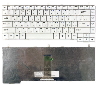 Клавіатура для ноутбука MSI (S420, S425, S430, S450) White, RU