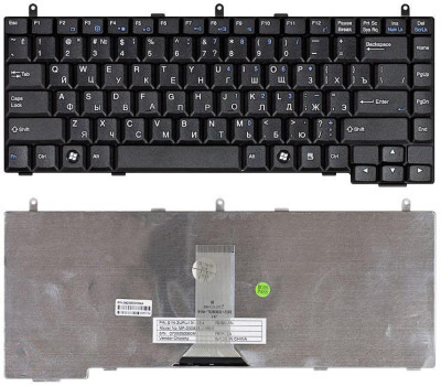 Клавіатура для ноутбука MSI Megabook (VR330X, VR330XB, VR330) Black, RU
