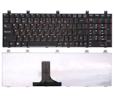 Клавіатура для ноутбука Roverbook Explorer (W700) Black, RU