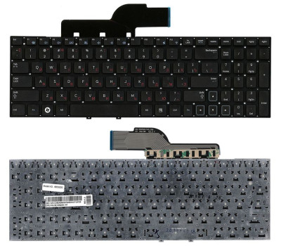 Клавіатура для ноутбука Samsung (300E5A, 300V5A, 305V5A, 305E5) Black, (No Frame), RU