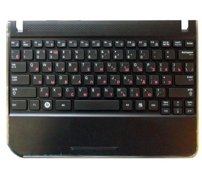 Клавіатура для ноутбука Samsung (N210) Black, (Black TopCase), RU