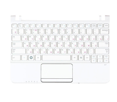 Клавіатура для ноутбука Samsung (N210) White, (White TopCase), RU Клавіатура для ноутбука Samsung (N210) White, (White TopCase), RU