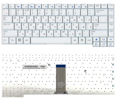Клавіатура для ноутбука Samsung (Q310, Q308) White RU