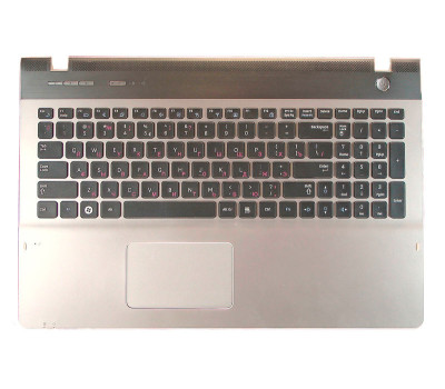 Клавіатура для ноутбука Samsung (QX530) Black, (Silver TopCase), RU Клавіатура для ноутбука Samsung (QX530) Black, (Silver TopCase), RU