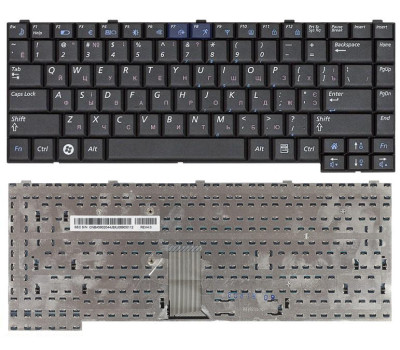 Клавіатура для ноутбука Samsung R510, R560, R60, R70, P510, P560 Black, RU
