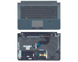Клавіатура для ноутбука Samsung (RC420) Black, (Gray TopCase), RU