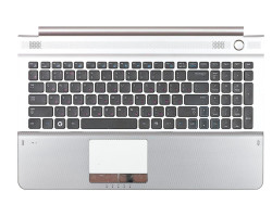 Клавіатура для ноутбука Samsung (RC520) Black, (Silver TopCase), RU