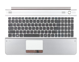 Клавіатура для ноутбука Samsung (RC520) Black, (Silver TopCase), RU Клавіатура для ноутбука Samsung (RC520) Black, (Silver TopCase), RU