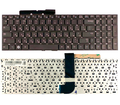 Клавіатура для ноутбука Samsung (QX530, RF510, RF511, SF510, NP-RF510, NP-RF511) Black, (No Frame) U Клавіатура для ноутбука Samsung (QX530, RF510, RF511, SF510, NP-RF510, NP-RF511) Black, (No Frame) U