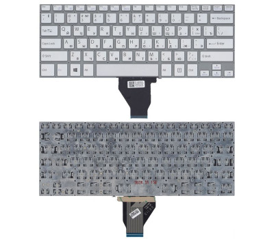 Клавіатура для ноутбука Sony Vaio (FIT 14E) Silver, (No Frame) UA