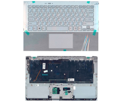 Клавіатура для ноутбука Sony Vaio (SVP11) Silver, (Silver TopCase), RU Клавіатура для ноутбука Sony Vaio (SVP11) Silver, (Silver TopCase), RU