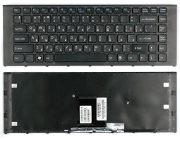 Клавіатура для ноутбука Sony Vaio (VPC-EA) Black, (Black Frame) RU Клавіатура для ноутбука Sony Vaio (VPC-EA) Black, (Black Frame) RU