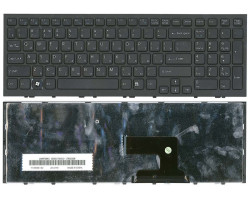 Клавіатура для ноутбука Sony Vaio (VPC-EH, VPCEH) Black, (Black Frame) UA